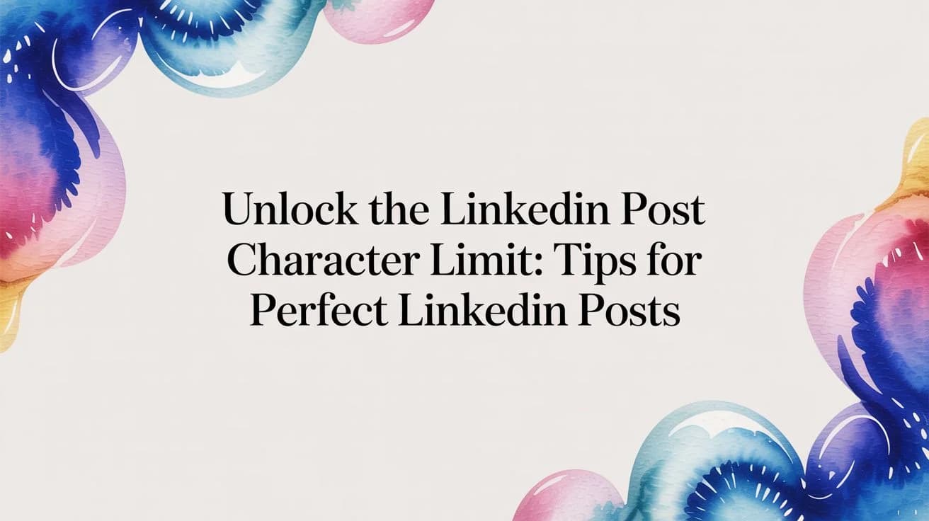 LinkedIn post tekenlimiet: tips voor de perfecte postlengte