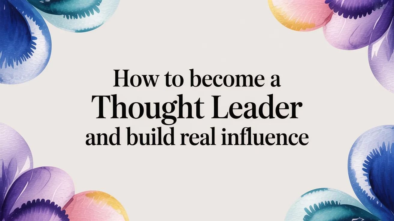 Hoe Word Je een Thought Leader en Bouw Je Echte Invloed Op