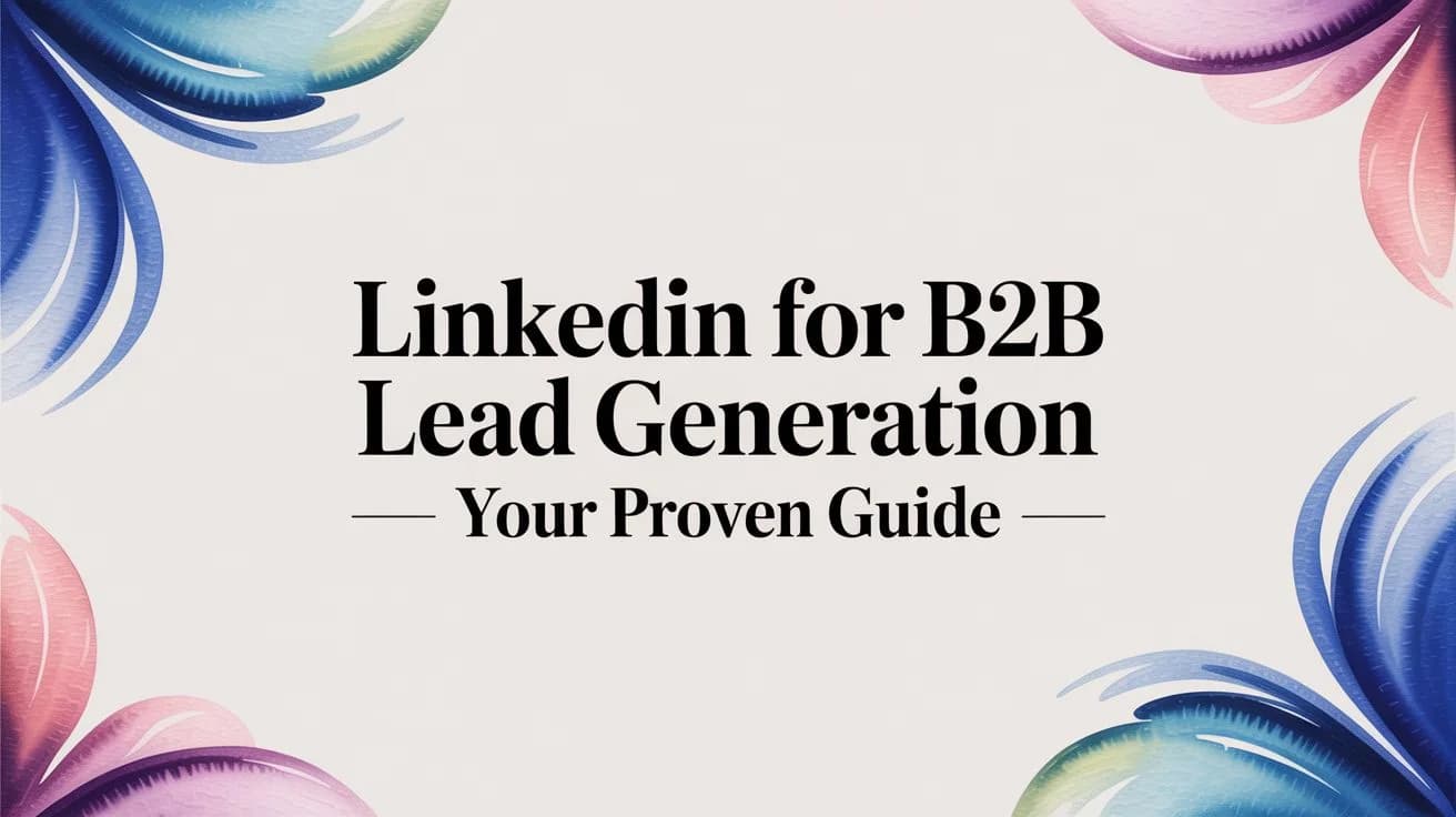 LinkedIn voor B2B leadgeneratie: de bewezen gids