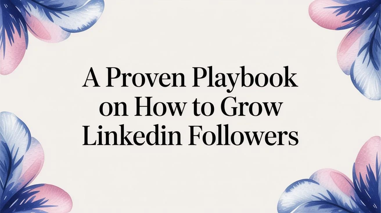 Een bewezen draaiboek om je LinkedIn-volgers te laten groeien