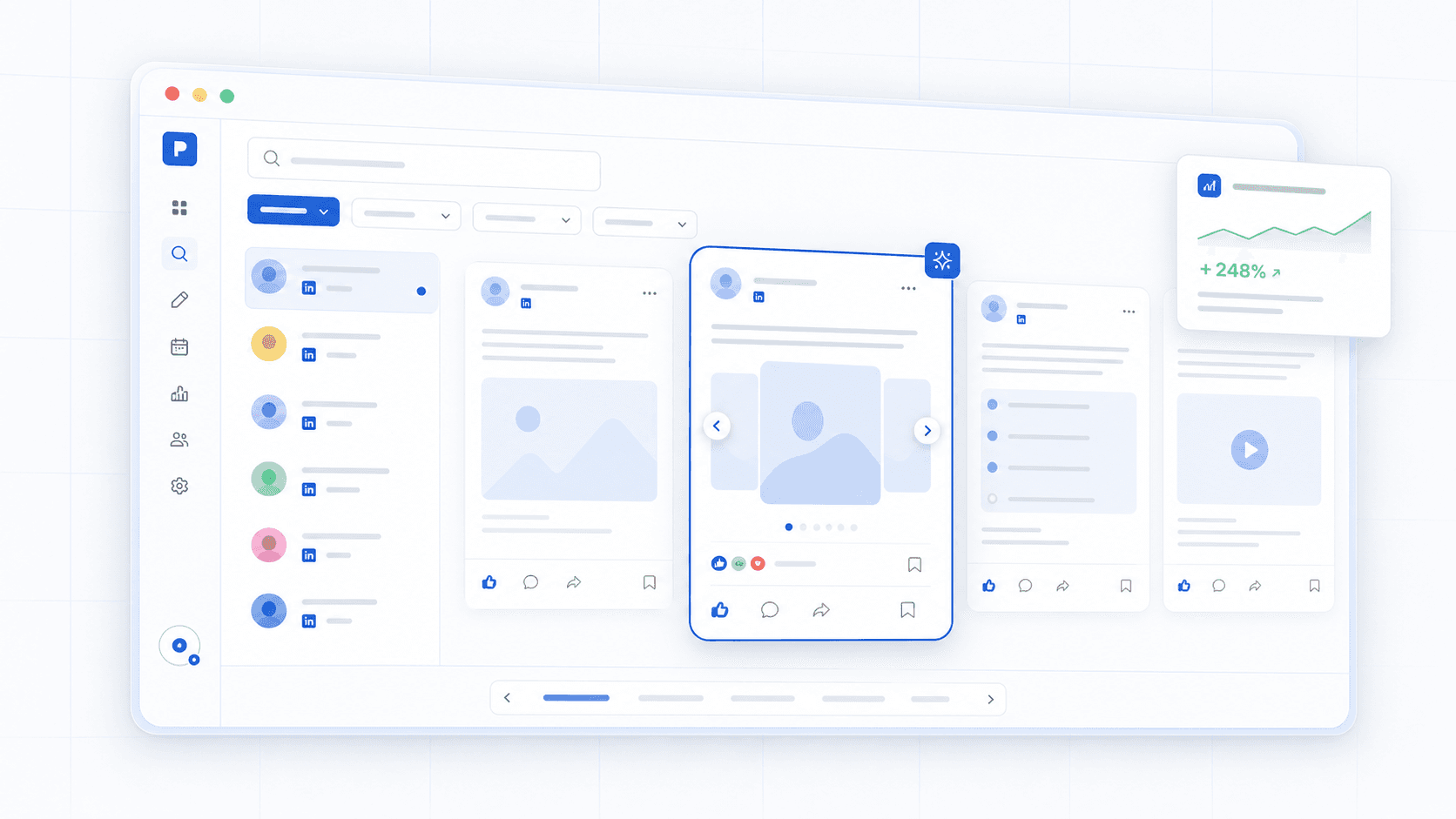 Inspiration feed product mockup