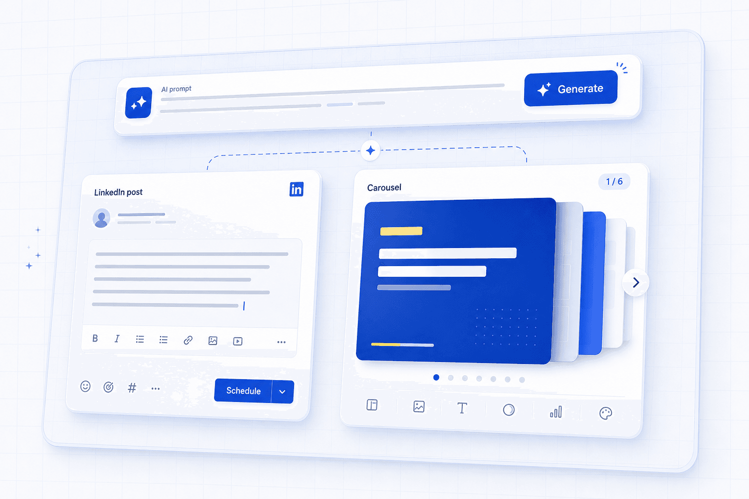 Posts and carousels product mockup