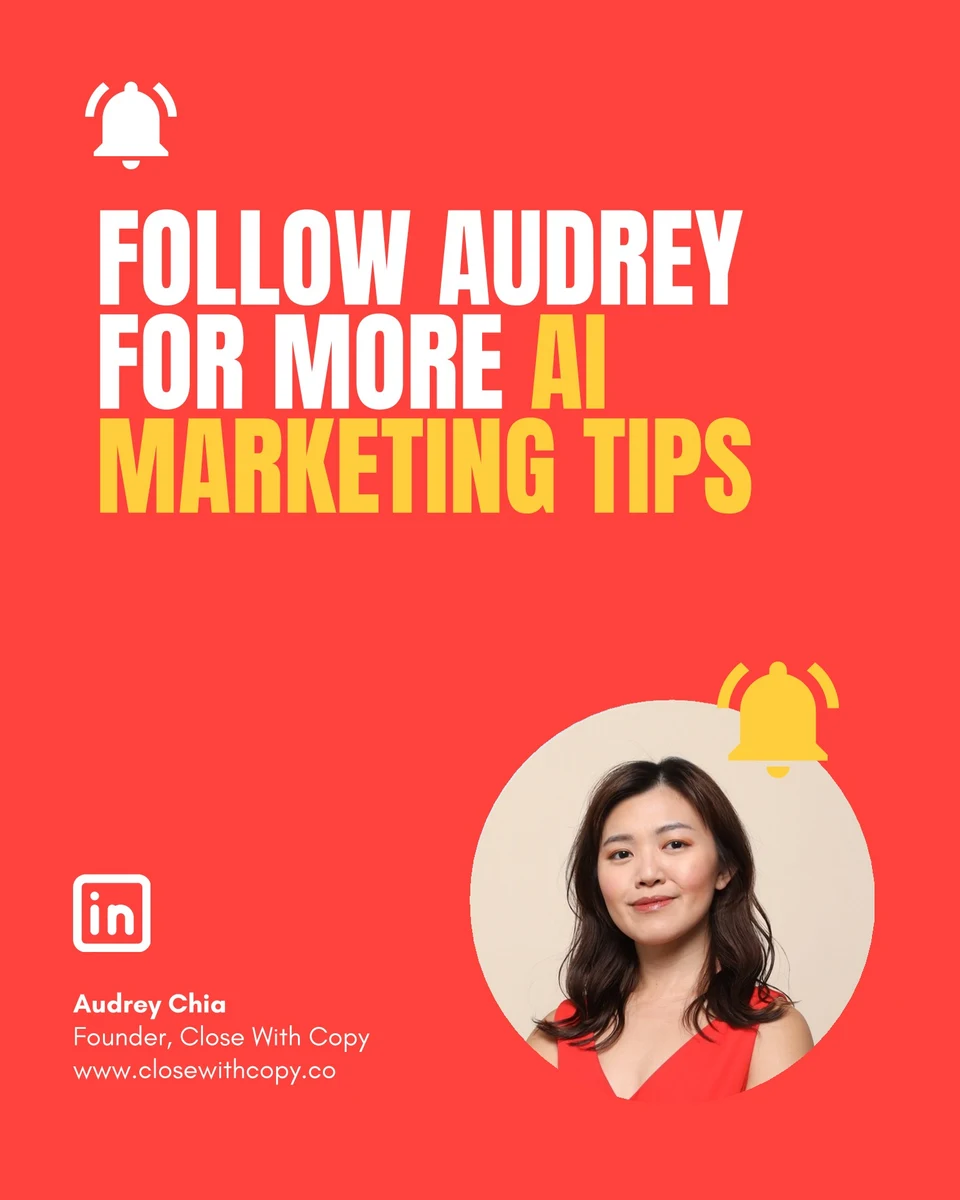Audrey Chia, slide 11 of 11: Final slide of the image generation walkthrough